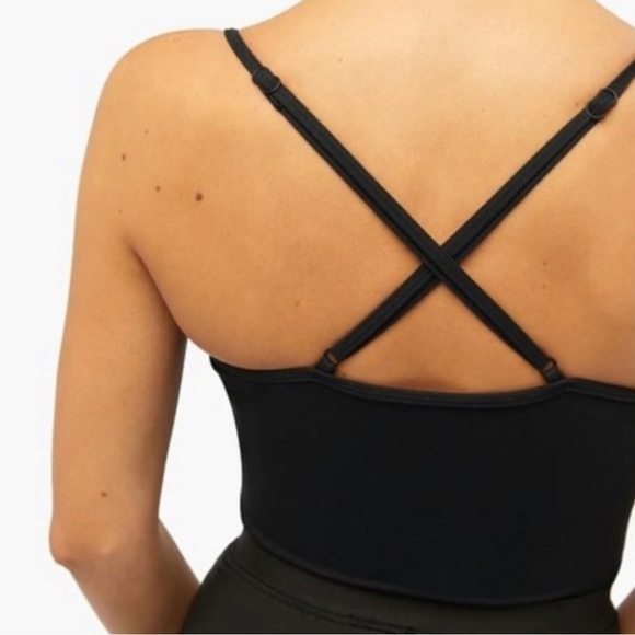WeWoreWhat Support Sport Cami Criss Cross Back Black Size Large BNWT - Picture 7 of 8